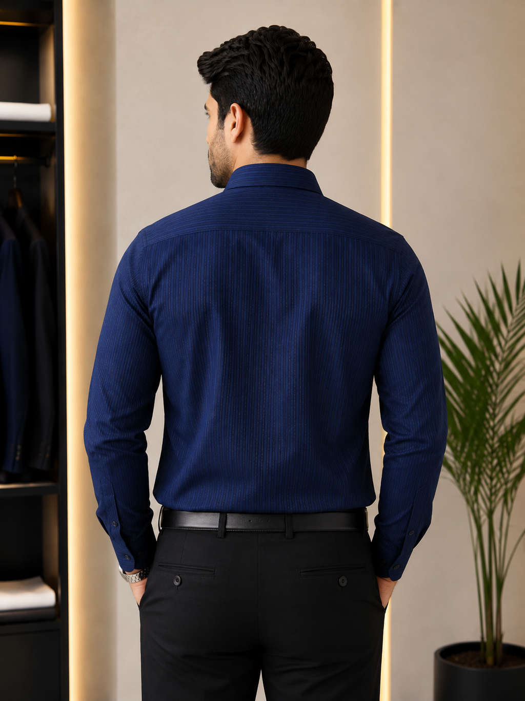 Royal Navy Textured Formal Shirt