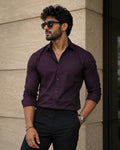 Imperial Wine Luxe Cotton Shirt