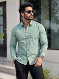 Mint Sage Luxe Cotton Shirt