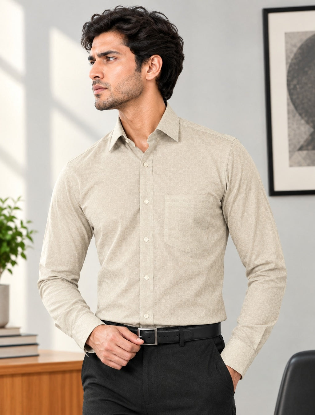 Men Relaxed Formal Shirt