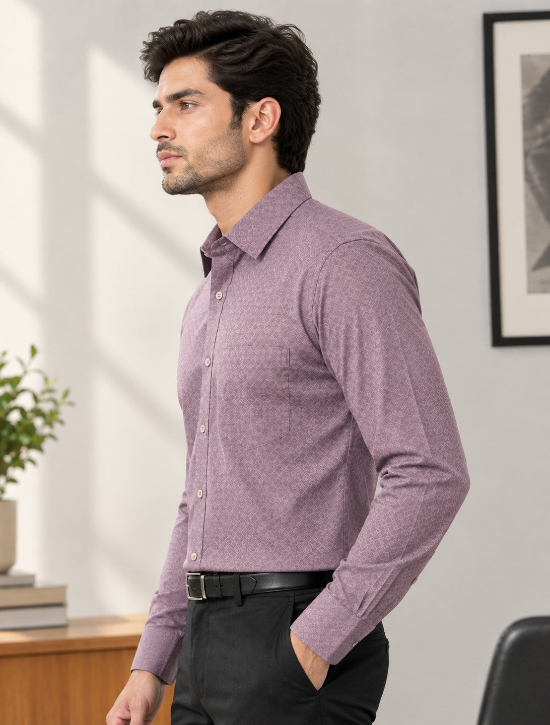 Men Relaxed Formal Shirt