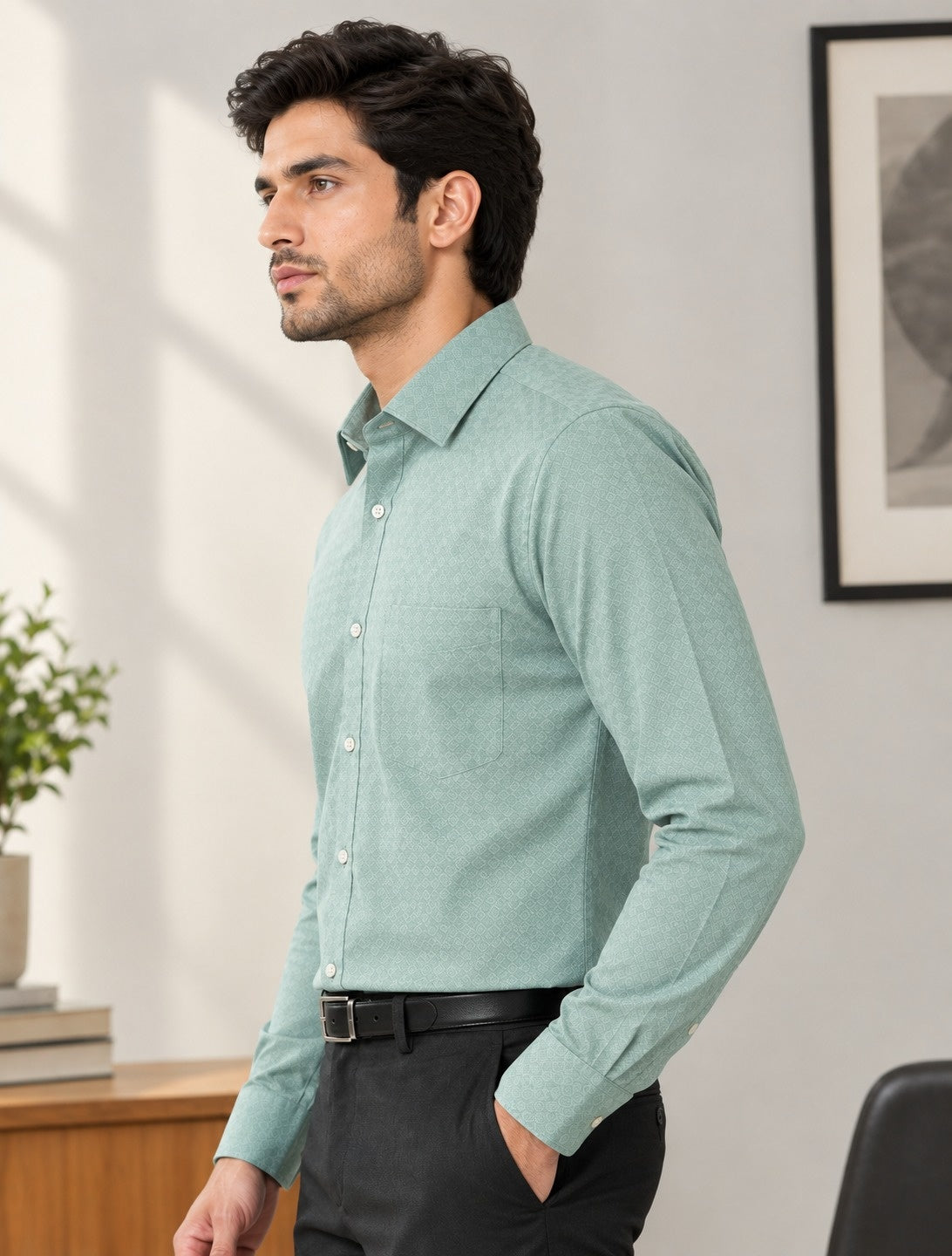 Men Relaxed Formal Shirt