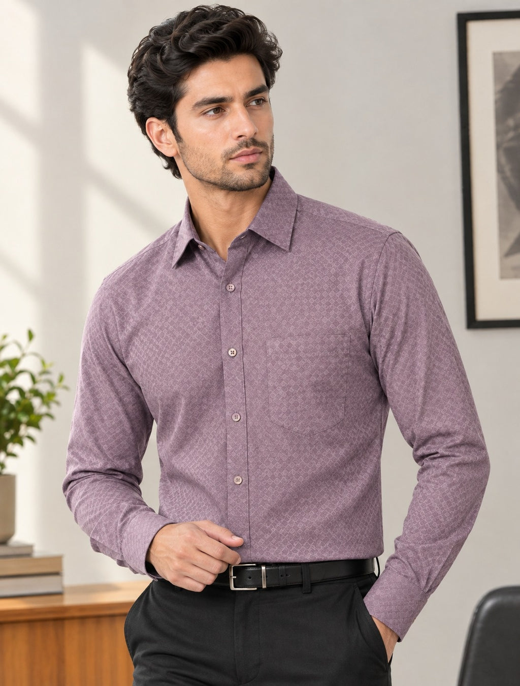 Men Relaxed Formal Shirt