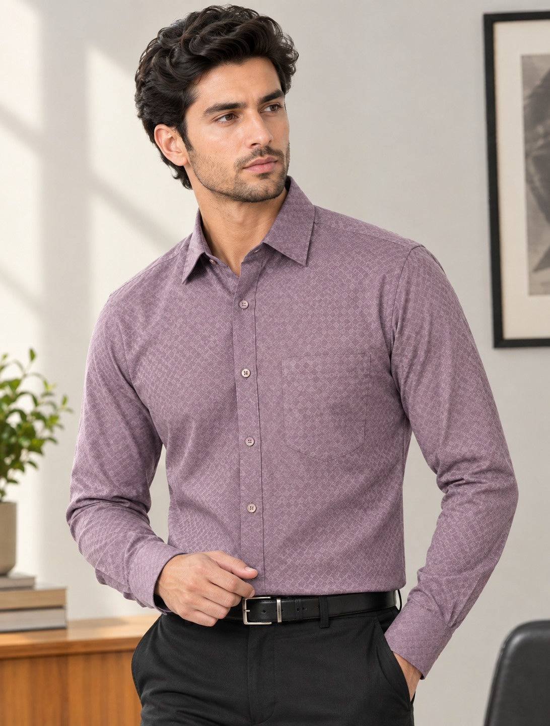 Men Relaxed Formal Shirt