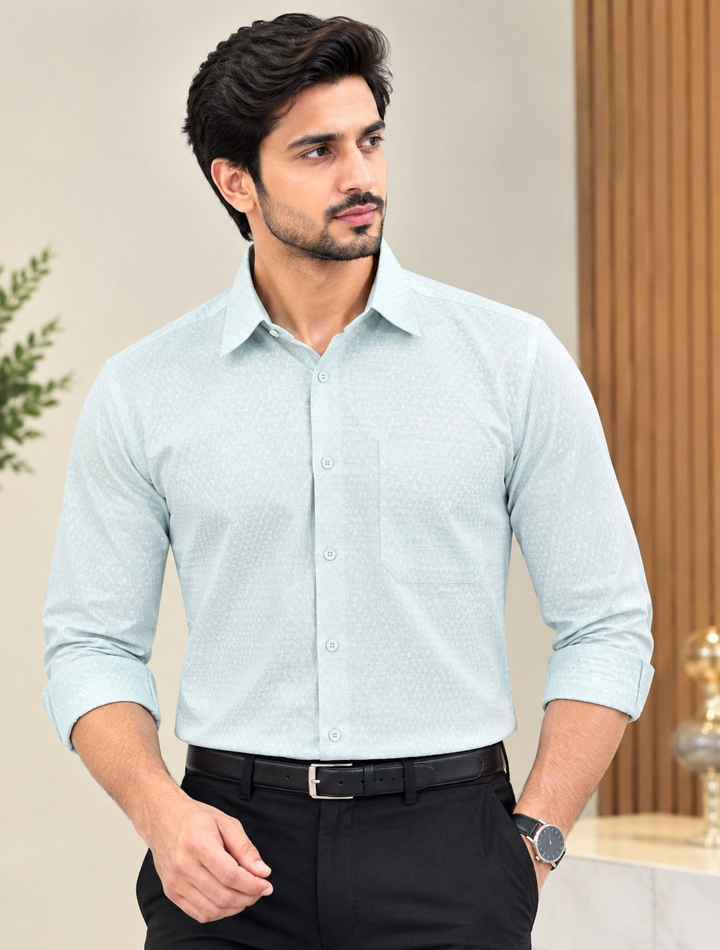 Men Relaxed Formal Shirt
