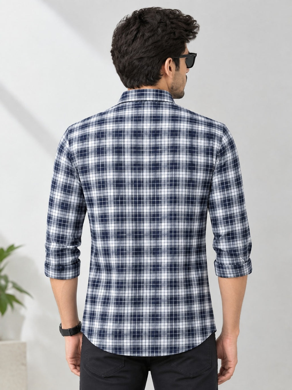 Men Relaxed Checked Shirt