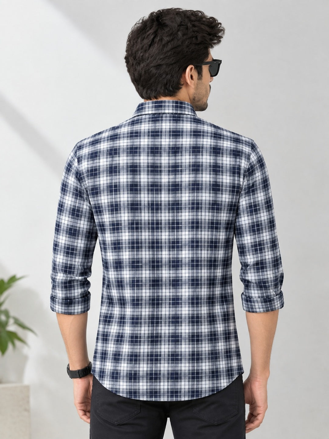 Men Relaxed Checked Shirt
