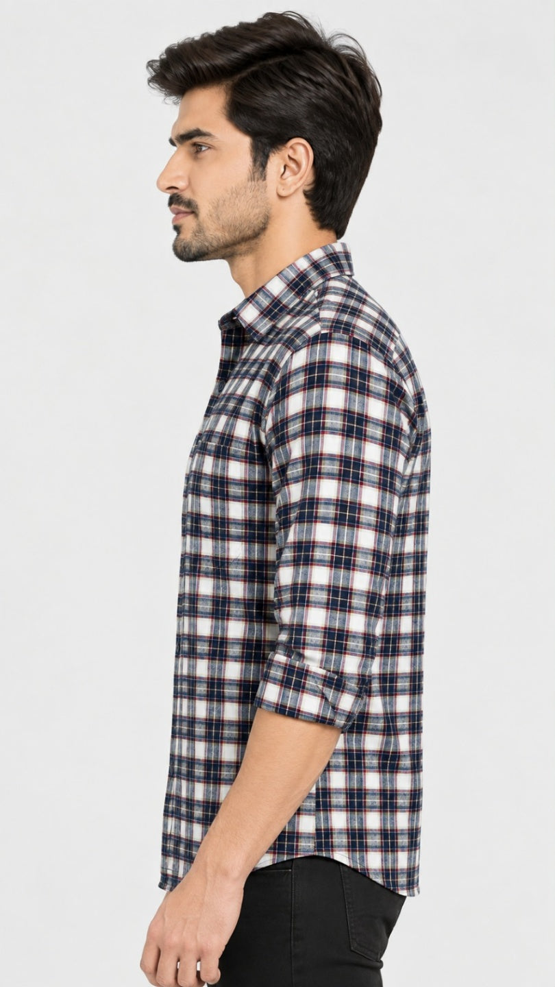 Men Relaxed Checked Casual Shirt