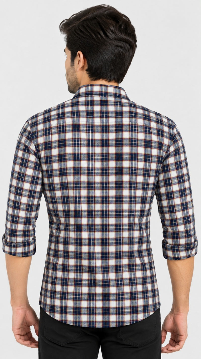 Men Relaxed Checked Casual Shirt